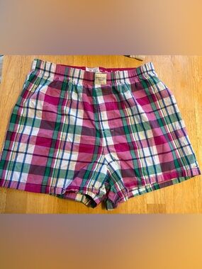 American Eagle Multicolor Plaid Cotton Boxer Shorts